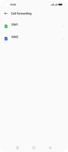 Press the required SIM.