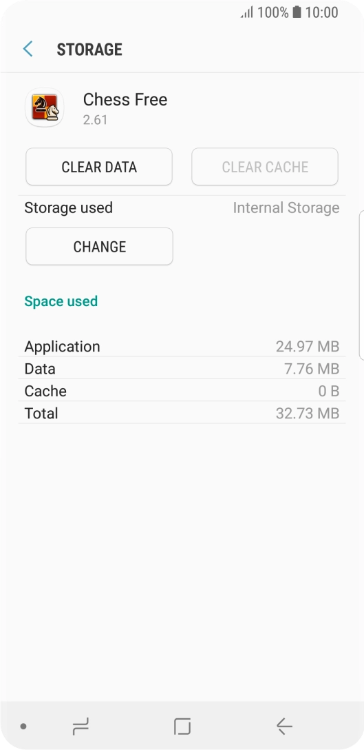 Press the Home key to return to the home screen.