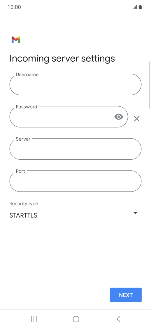Press the field below 