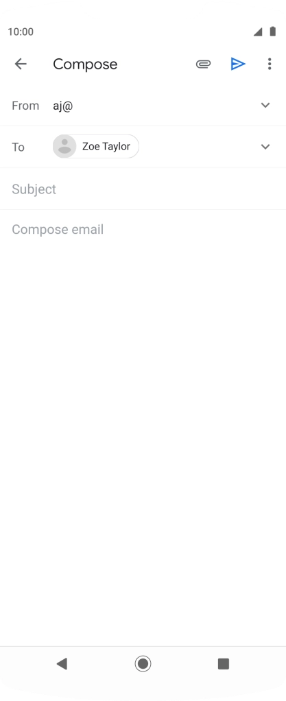 Press Subject and key in the required subject.