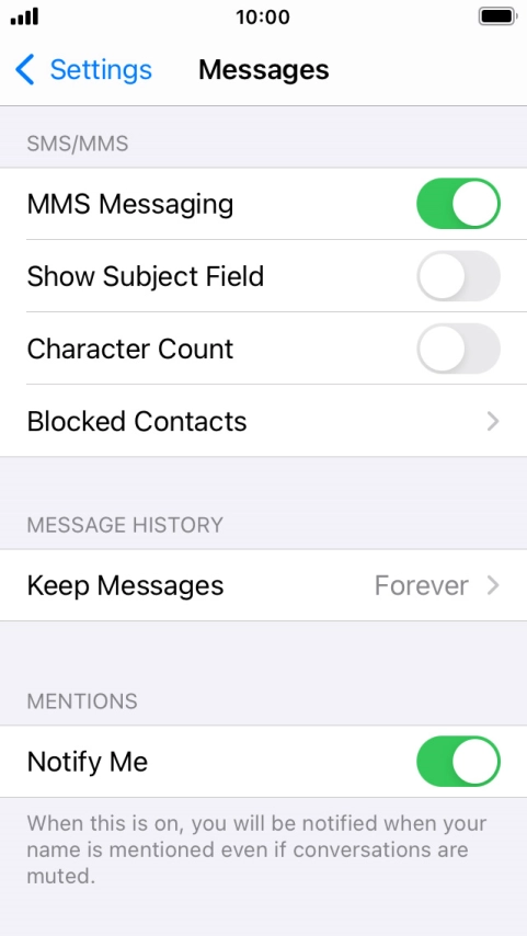 Press the Home key to return to the home screen.