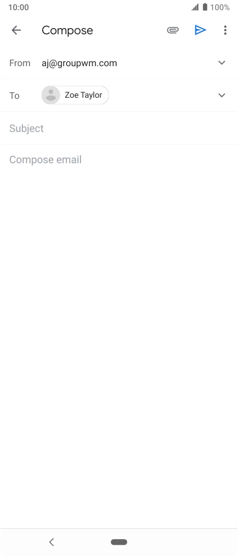 Press Subject and key in the required subject.