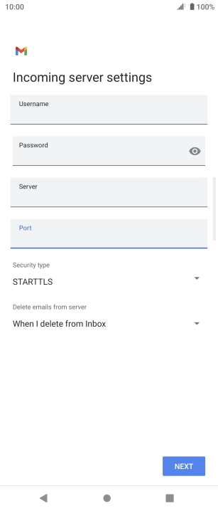 Press the drop down list below 