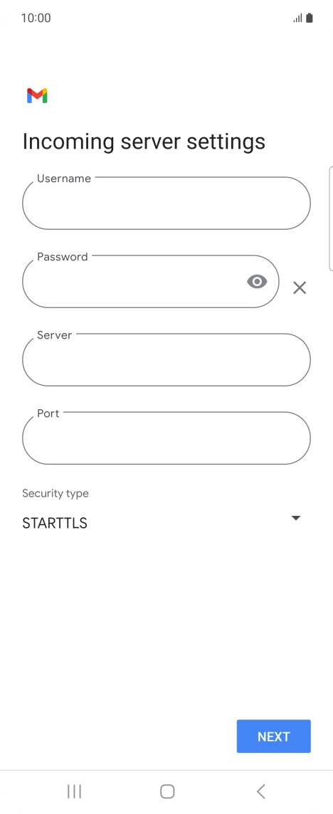 Press the field below 