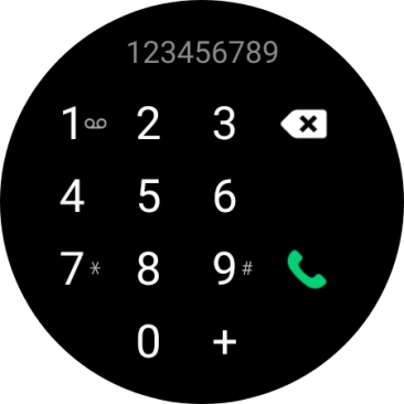 Press the call icon.