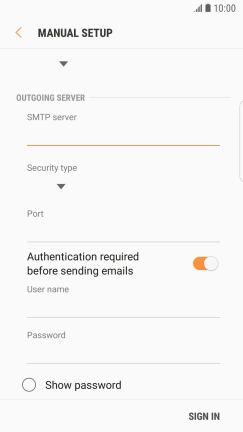 Press the drop down list below 