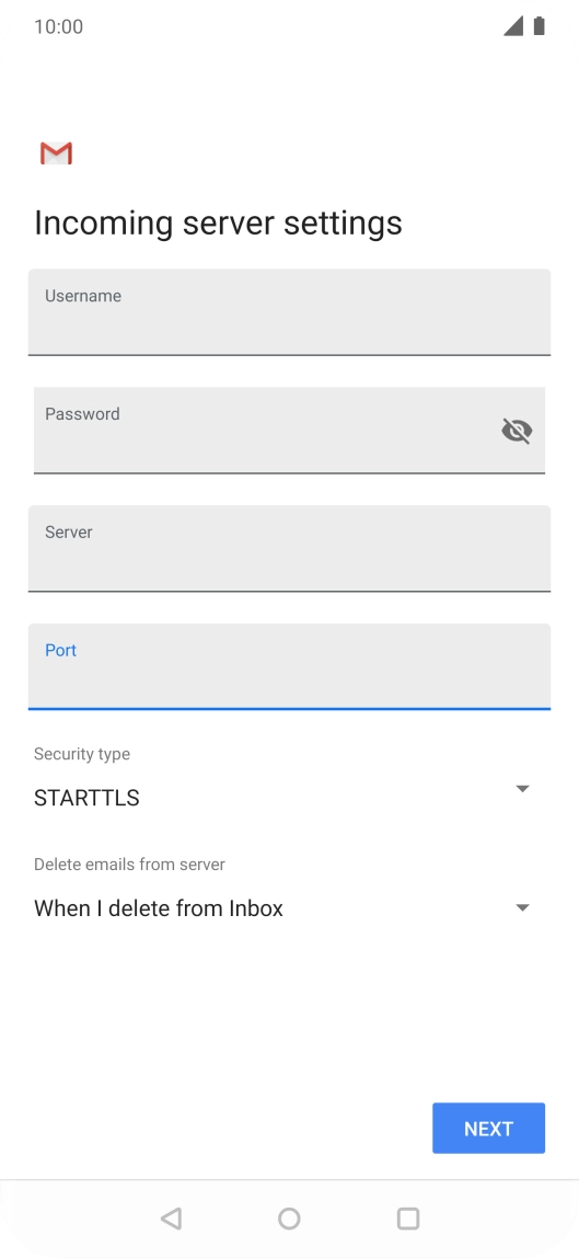 Press the drop down list below 
