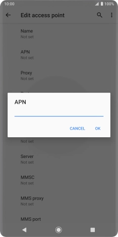 Key in everywhere and press OK.