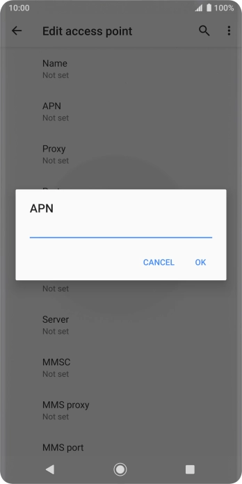 Key in everywhere and press OK.