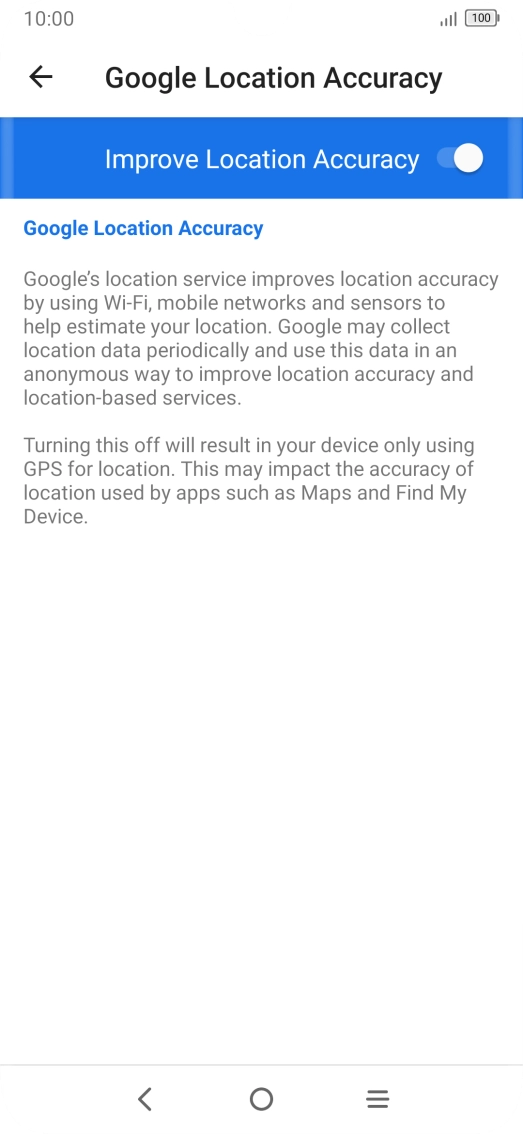 If you press the indicator next to 