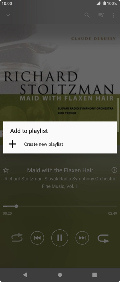 Press Create new playlist.