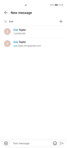 Press the required contact.