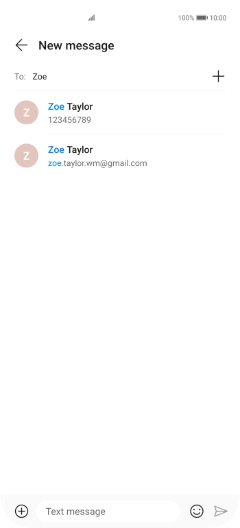 Press the required contact.