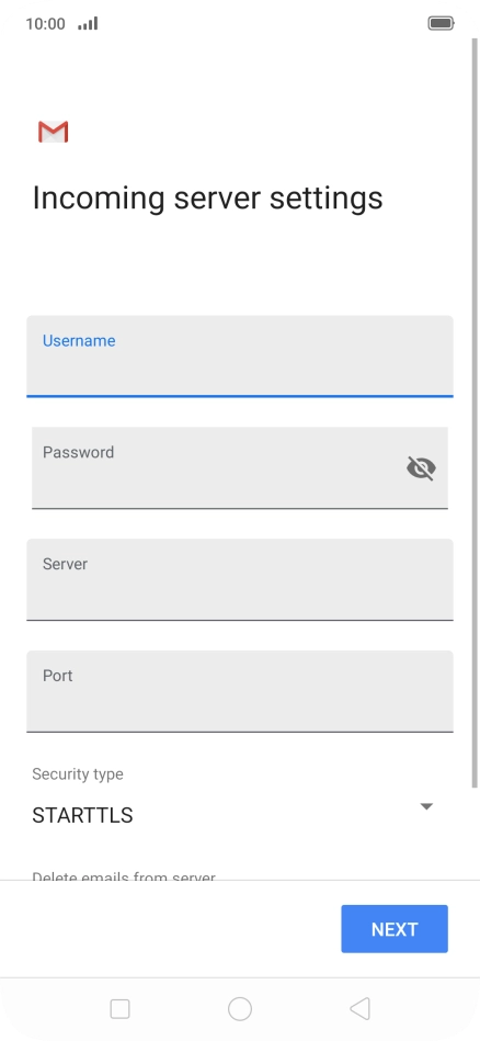 Press the field below 