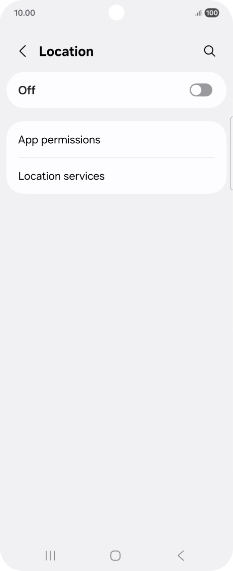 Press the indicator to turn the function on or off.