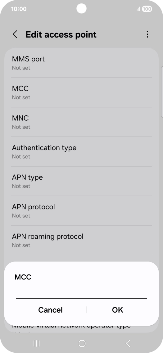Key in 234 and press OK.