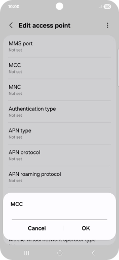 Key in 234 and press OK.