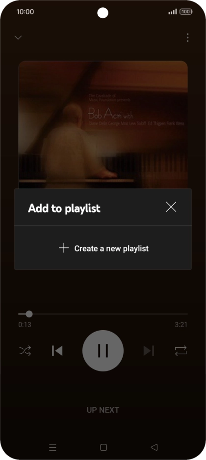 Press Create a new playlist.