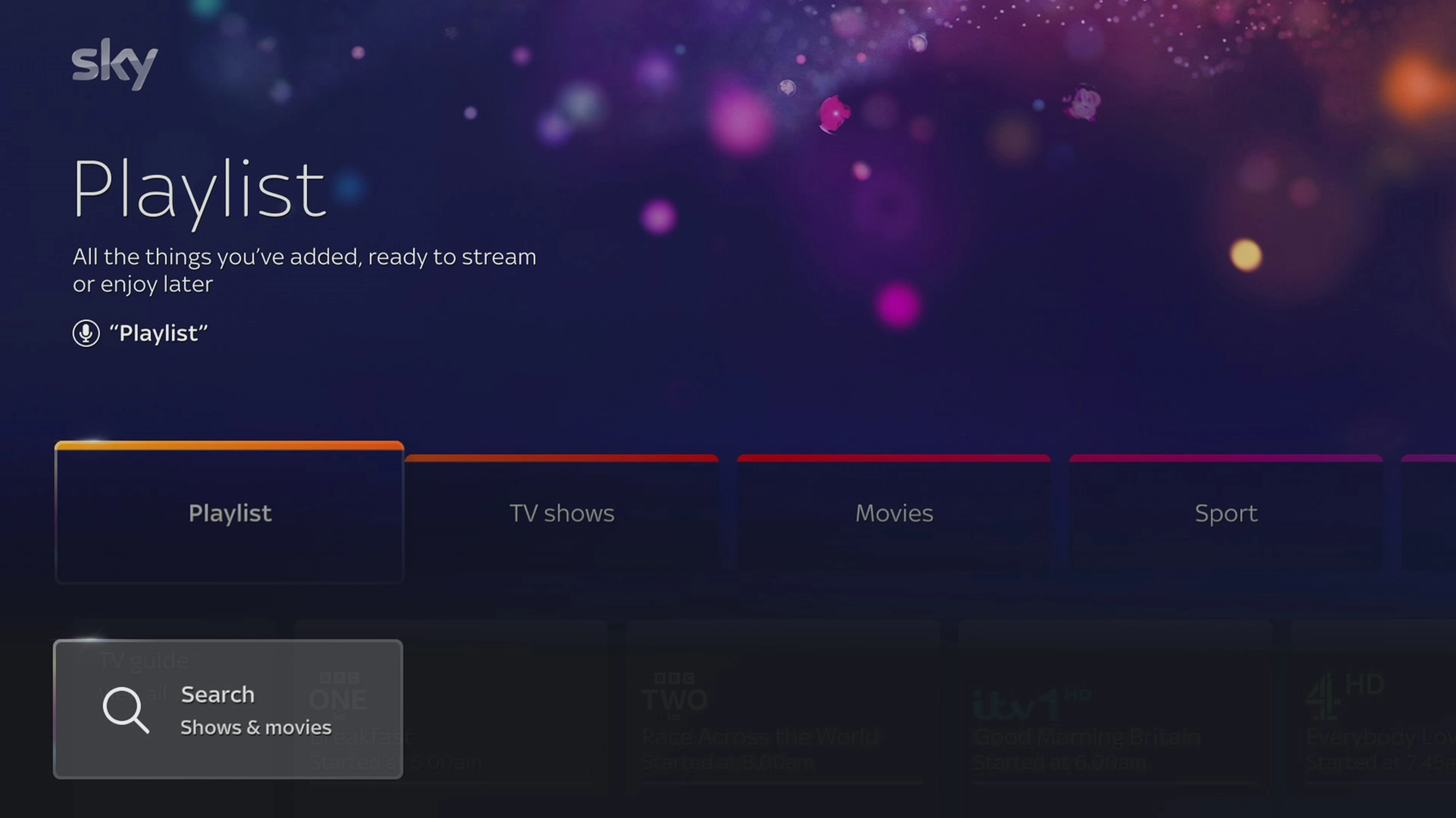Select Search Shows & movies.