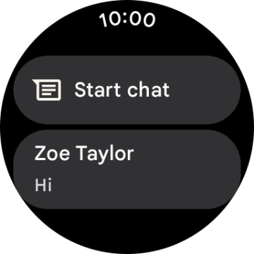 Press the required text message to read it.