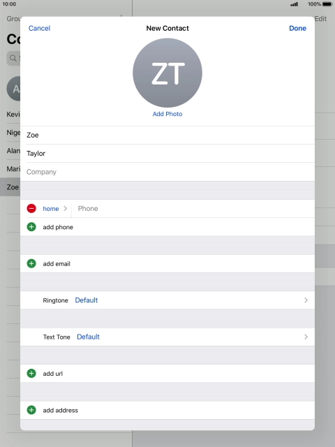 Press Phone and key in the required phone number.