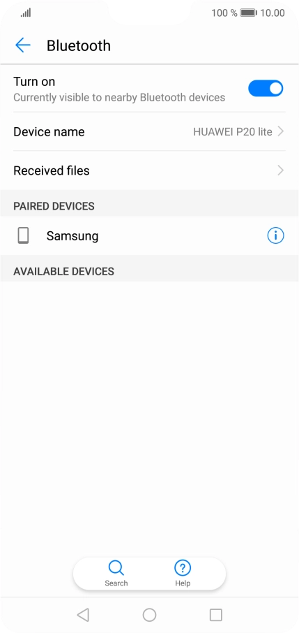 Press the Home key to return to the home screen.