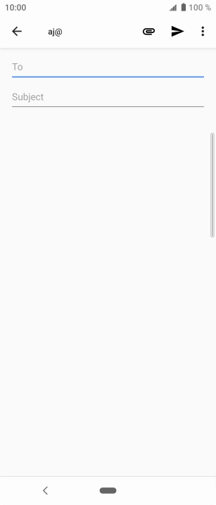 Press To and key in the first letters of the recipient's name.