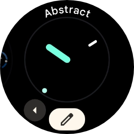 Press the required watch face.