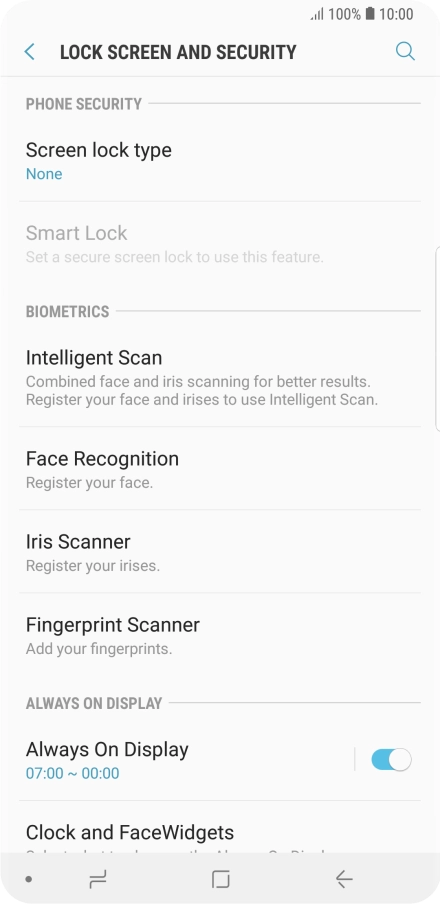 Press the Home key to return to the home screen.