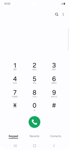 Press the menu icon.