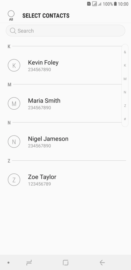 Press the field above 