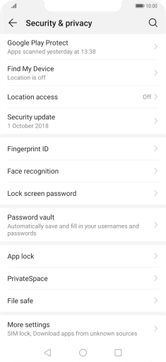 Press Fingerprint ID.