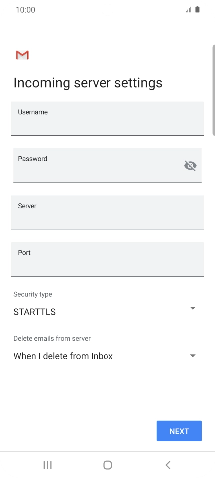 Press the field below 
