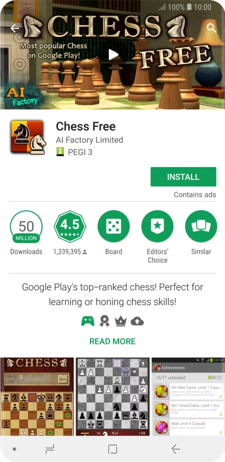 Press the Home key to return to the home screen.