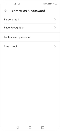 Press Fingerprint ID.