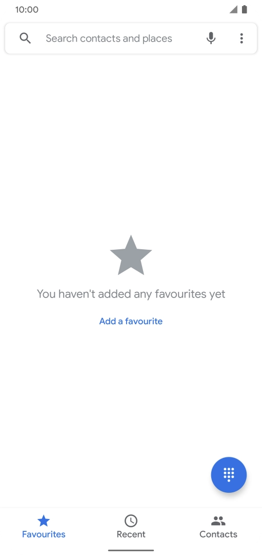 Press the menu icon.