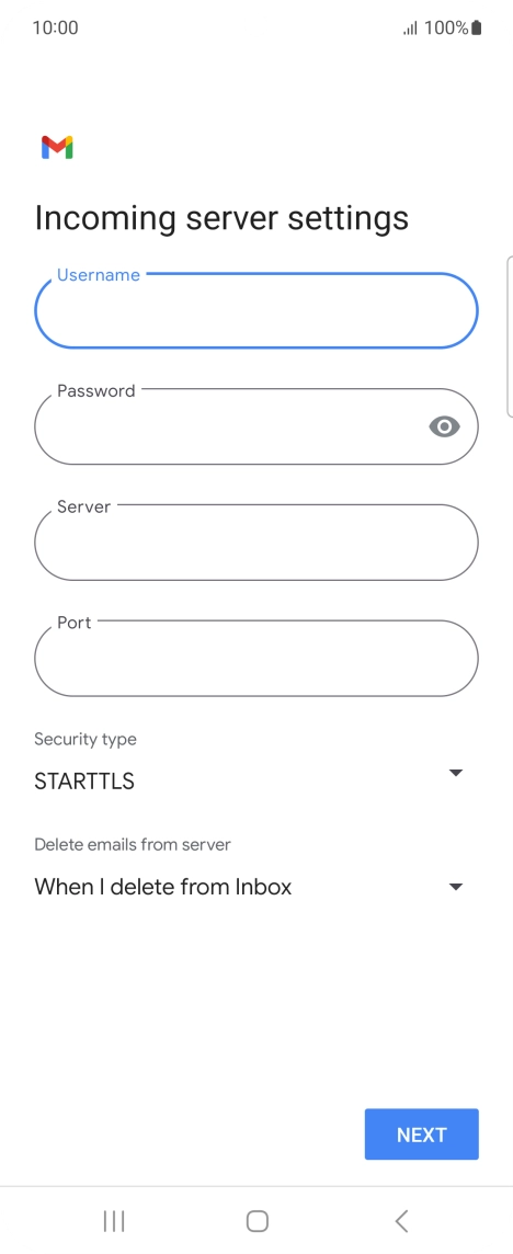 Press the field below 
