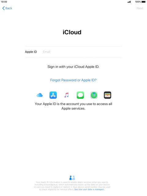 Press the field next to 