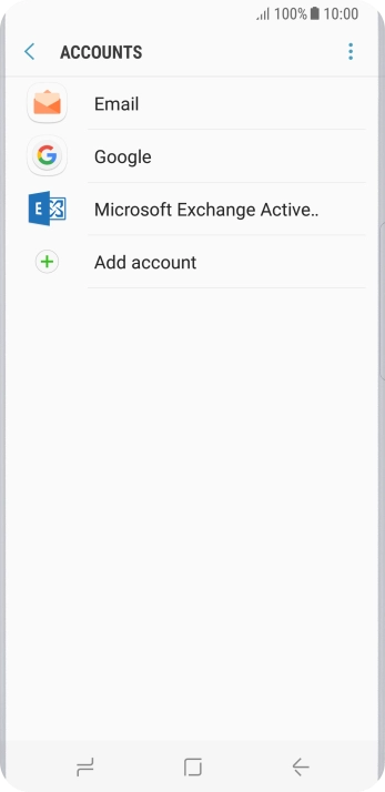 Press the menu icon.