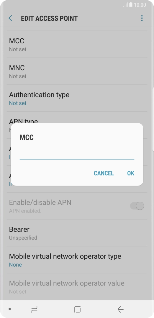 Key in 234 and press OK.
