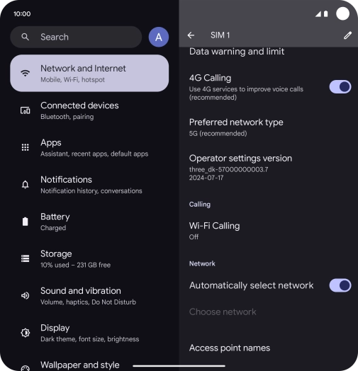 Press Wi-Fi Calling.