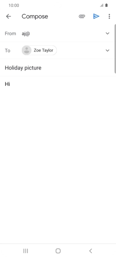 Press the attachment icon.