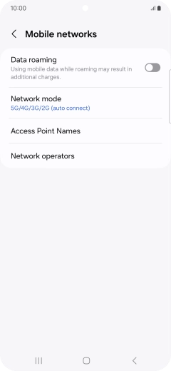 Press Access Point Names.