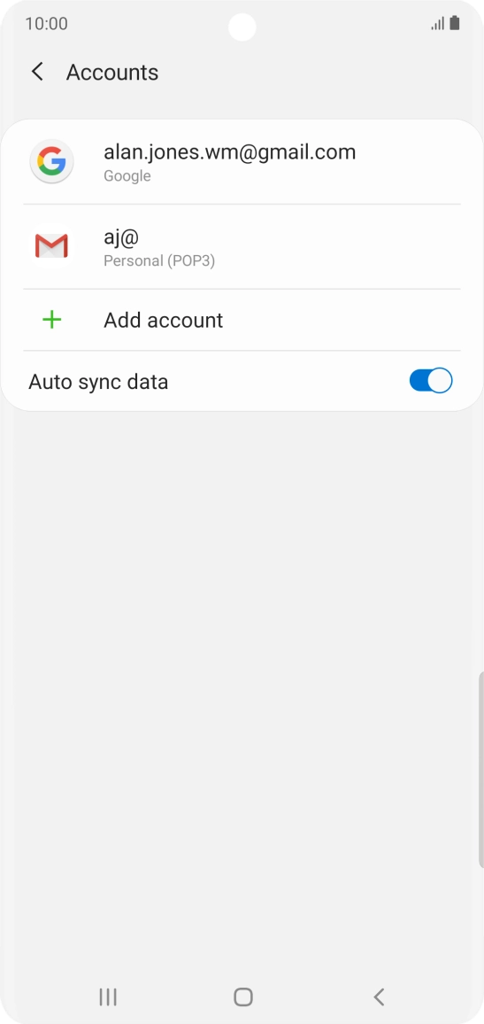 Press the Home key to return to the home screen.