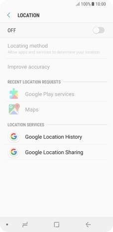 Press the indicator to turn the function on or off.