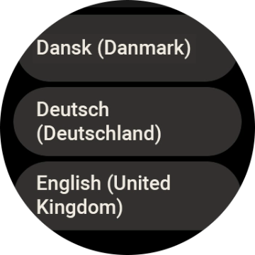 Press the required language.