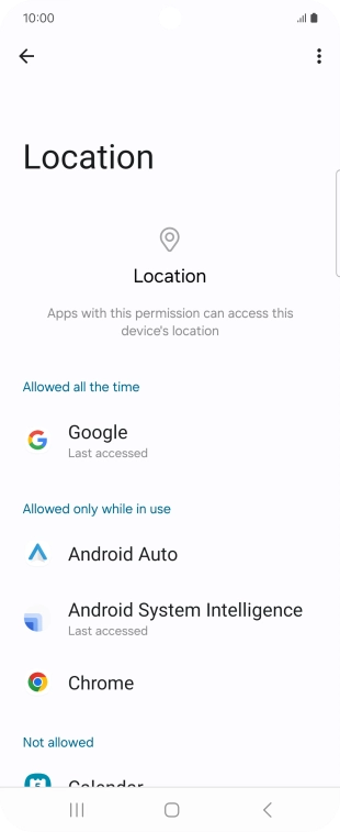 Press the required app.