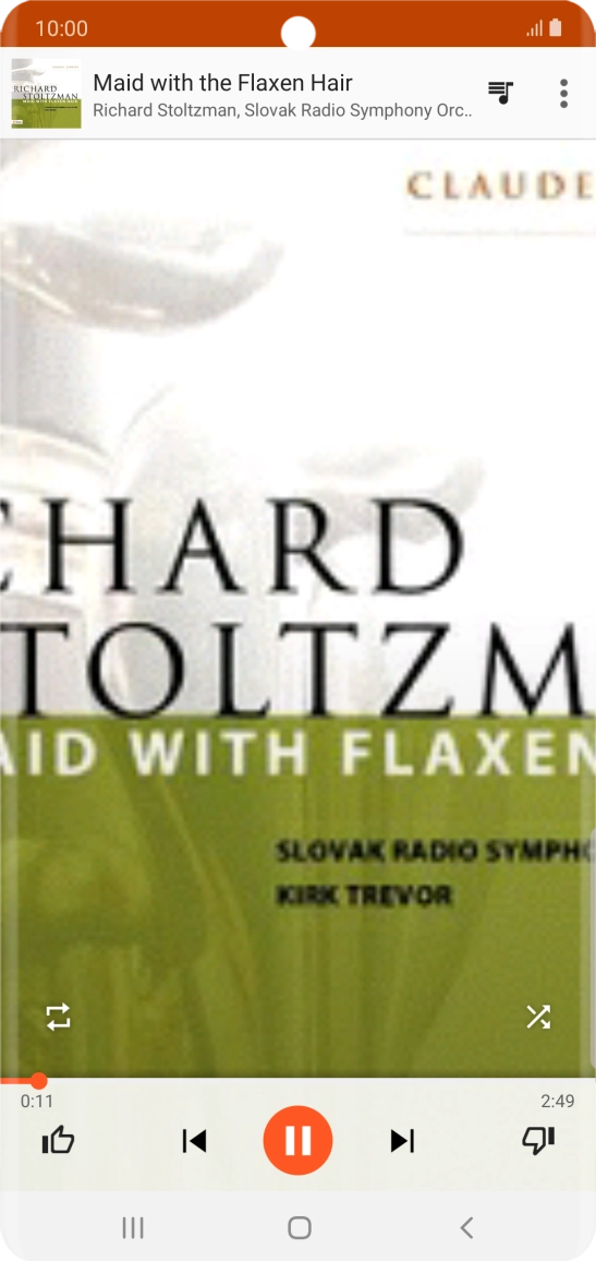 Press arrow right to go to the next audio file.