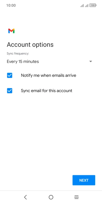 Press the drop down list below 
