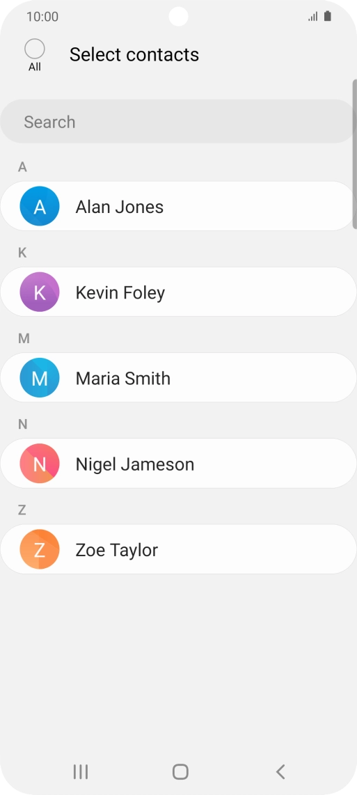 Press the field above 